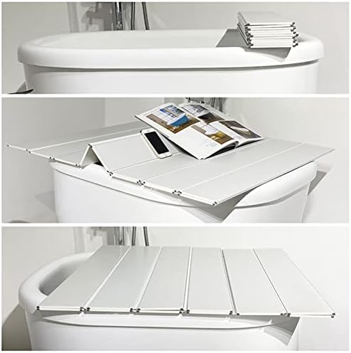 מגש אמבטיה אמבטיה מתקפל, מכסה אמבטיה של לוח אבק אבק מפלסטיק מכסה אמבטיה, מכסה אמבטיה לבן אמבטיה לבנים לספא,