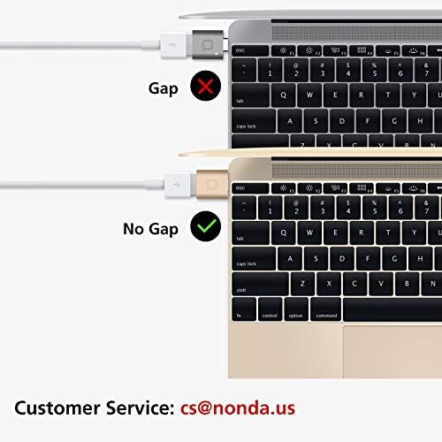 Nonda USB סוג C ל- USB 3.0 מתאם, Thunderbolt 3 ל- USB מתאם אלומיניום עם LED מחוון עבור MacBook