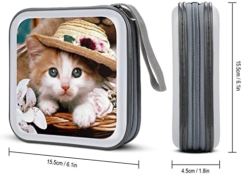 CAT CAT של בעלי חיים CD CD פלסטיק DVD מחזיק ארנק