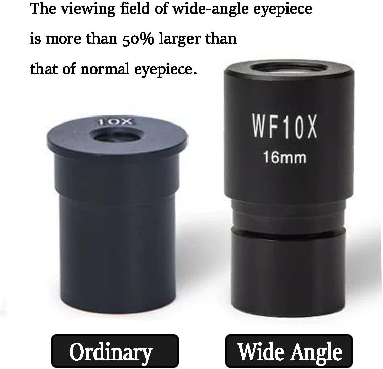 ציוד מיקרוסקופ מעבדה 23.2 ממ מיקרוסקופ ביולוגי עדשות עיניים עין רחבות זווית WF10X 16 ממ אביזרי מיקרוסקופ עיניים