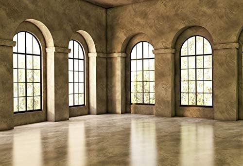 יייל 15 על 10 רגל ריק חדר רקע צרפתית חלונות מודרני קלאסי בציר עץ רצפת צילום רקע דירה בניין אולם