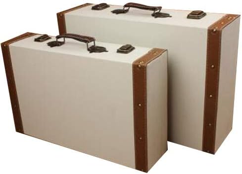 מזוודת וינטג 'מזוודה וינטג', מזוודת מזוודה מעץ מזוודה מזוודה תצוגה תיבת אבזרים לצילום אבזרי קישוט חלון/בז