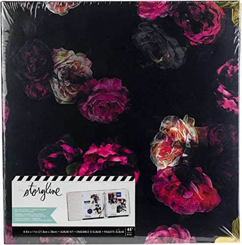 היידי SWAPP 314025 אלבום Storyline-D-Ring-8 x 11-Dark Floral