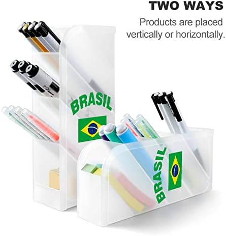 דגל של ברזיל עט מחזיק עיפרון ארגונית אחסון איפור מברשת כוס אמנות אספקת עבור שולחן משרד בית לבן