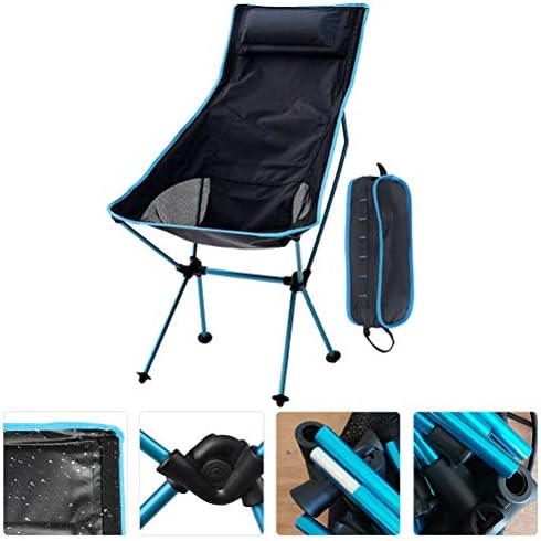 AMOSFUN כיסא קמפינג מתקפל רשת פנאי כיסא נייד חיצוני יור מנוחה מפלגת המסיבה להוואי