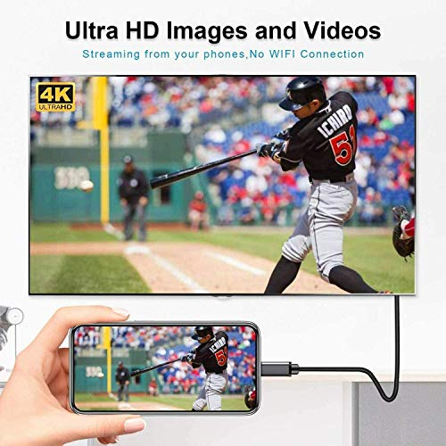 USB C-Cable Cable 4K, UNI USB מסוג C ל- HDMI למשרד הביתי, התואם לטלוויזיה, מקרן, צג, מחשב נייד