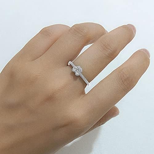 מינימליסטי טבעות לנשים אירוסין יצירתי חלול זוג אופנה דובדבן-טבעת חתונה טבעות חמוד טבעות גודל 7