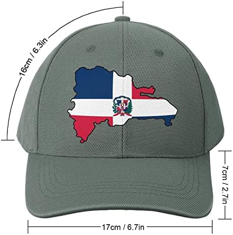 מפת הרפובליקה הדומיניקנית דגל משאית אופנה אבא שוטף ספורט כובע בייסבול לגברים נשים טרנדיות