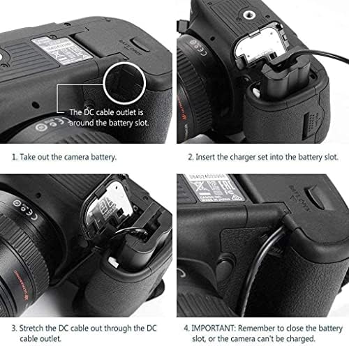 KWToul ACK E6 AC מתאם כוח מתאם ערכה מתכלת תואמת ל- Canon EOS 5DS, 5D