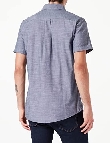 חולצת צ'אמבריה של שרוול קצר של גברים של אמזון