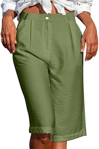 מכנסיים קצרים של Seintheson לנשים הליכה בהליכה אתלטית נשים קיץ מכנסיים קצרים מזדמנים נוחים כותנה