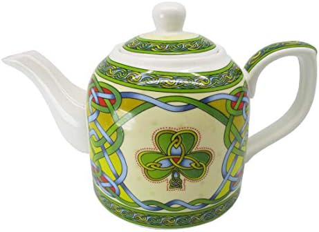 רויאל טרה שמרוק חרסינה קומקום - סיר תה אירי קלטת תה קלטת קלטת תה עם מכסה נשלף - עשויה עצם חדשה של סין סין