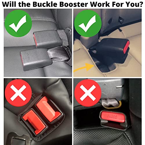 חגורת בטיחות אבזם בוסטר ™ - מעלה את חגורת הבטיחות שלך לגישה נוחה - הפסק לדוג חגורות בטיחות קבורות - גורם לכלי
