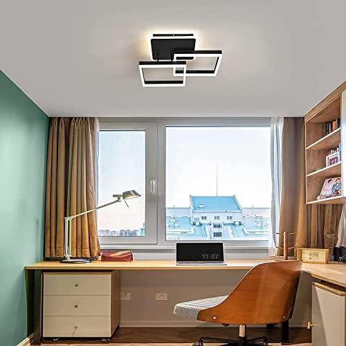 GEADI LED תאורת תקרה מודרנית מנורת תקרה מרובעת 70W 25 25 שלט רחוק לעומק סומק תקרה תקרת תקרת תאורה מתקן תאורה למשרד