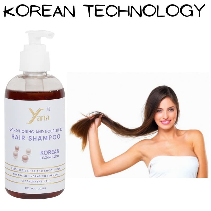 שמפו שיער של יאנה עם שמפו שיער טכנולוגי קוריאני לגברים צמחים