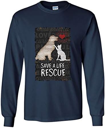 שמור חילוץ חיים חיית מחמד שרוול ארוך חולצת טריק