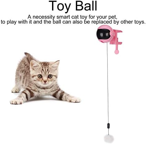 01 כדור הרמה אוטומטי PRT, כדור צעצוע חשמלי אינטראקטיבי אינטראקטיבי הניתן לניתוק לחיות מחמד לחתולים