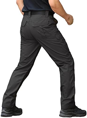 מכנסיים טקטיים של גברים קרוווריים מכנסי מטען צבאיים עמידים במים מכנסי מטען צבאיים קלים כיסי EDC קלים