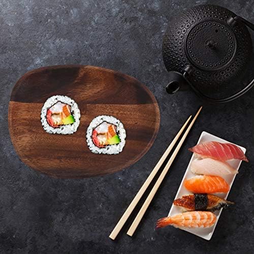 המוטון מגש דקורטיבי מגש דקורטיבי צלחת סושי עץ סושי יפנית אוכל הגשה צלחת צלחת צלחת