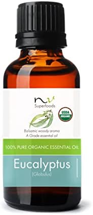 NV Superfoods עץ תה אורגני שמן אתרי - 1 fl oz - USDA מוסמך אורגני, לא GMO, טהור וטבעי, שמן כיתה טיפולית למפזר,