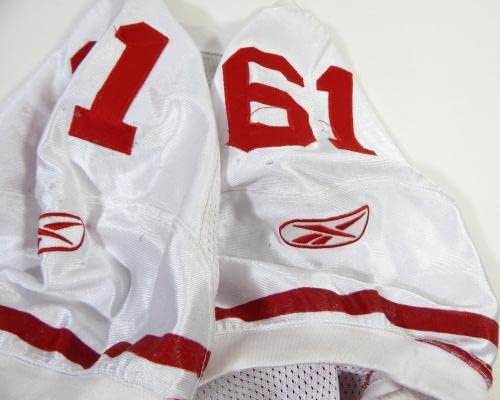 2011 סן פרנסיסקו 49ers Sealver Siliga 61 משחק השתמש בג'רזי תרגול לבן 48 9 - משחק NFL לא חתום בשימוש