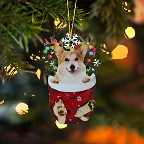 גרב חג המולד - גרבי חג המולד בהתאמה אישית עץ חג המולד תלייה גרביים מתנה לחתול חג כלב משפחתי לחג