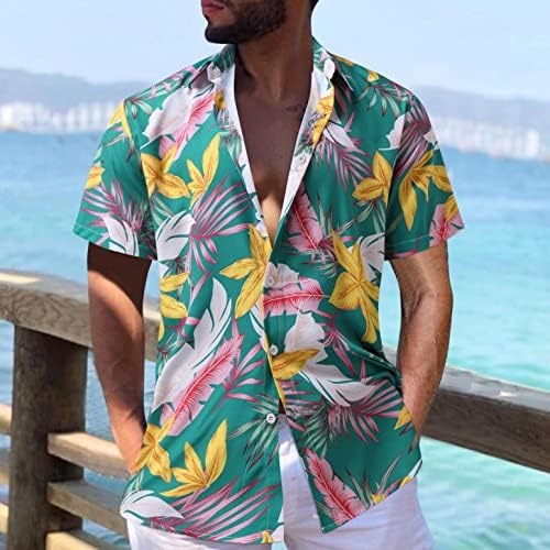 XXBR Mens Hawaiian חולצות פאנקי
