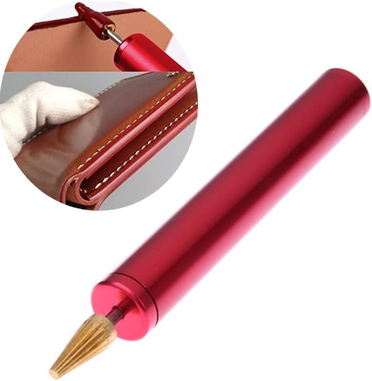1 pcs Diy עור קצה עט עט עליון קצה עט עט עט מוליך כלים של רולר קצה מהיר מלאי עור מלאכה -
