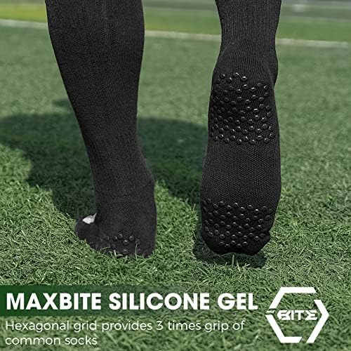 רחינט כדורגל גרביים אנטי להחליק אחיזה גרביים רב ספורט דחיסה הברך גבוהה צוות גרביים למבוגרים וילדים