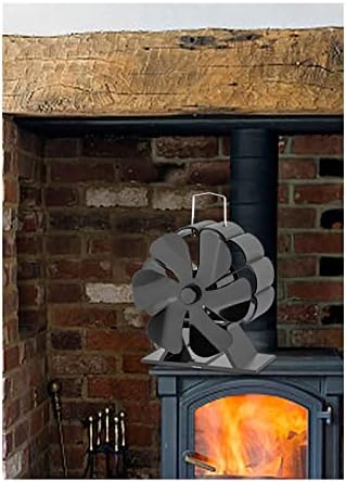 שיזם אח מאוורר 6 להבי חום מופעל תנור מאוורר ידידותי לסביבה שקט מאוורר עבור עץ יומן צורב בית יעיל חום