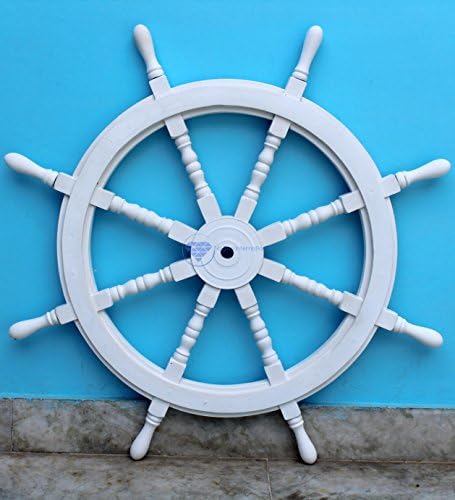נגינה בינלאומית לבנה שוטפת גלגל גלגל עץ גלגלים/גלגלים ספינת עץ/עיצוב בית ימי