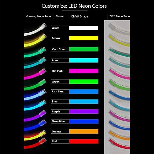 כנפי אנג'ל שלט LED ניאון 30 גבוה x 40 רוחב - אינץ ', צבע כחול, גיבוי אקרילי קצה שחור, עם דימר