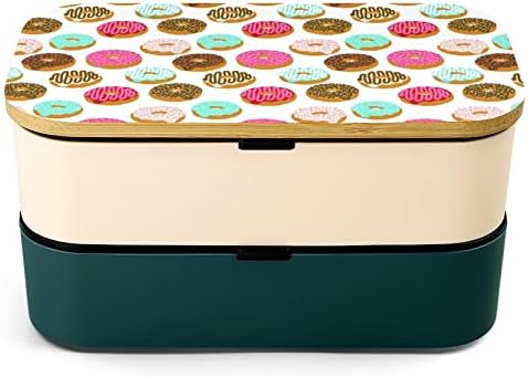 סופגנייה מתוקה קופסת אוכל בנטו קופסת דליפה בנטו קופסת דליפה עם 2 תאים לפיקניק עבודה מחוץ