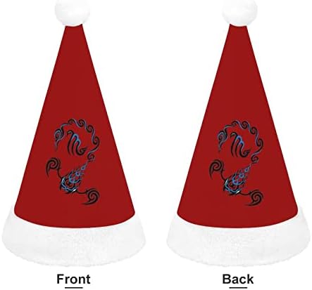 עקרב קונסטליישן קטיפה חג המולד כובע שובב ונחמד סנטה כובעי עם קטיפה ברים ונוחות אוניית חג המולד קישוט