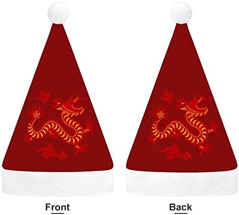 דרקון הסיני חג המולד כובע סנטה כובע מצחיק חג המולד כובעי חג מסיבת כובעי עבור נשים / גברים
