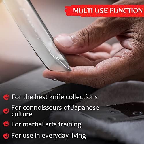 חבילה של 2 פריטים-כיס סכין - יפני סכיני שירות עם נדן-קטן שחור קבוע טקטי תחביב עבודה מיני קנופה לגברים נשים
