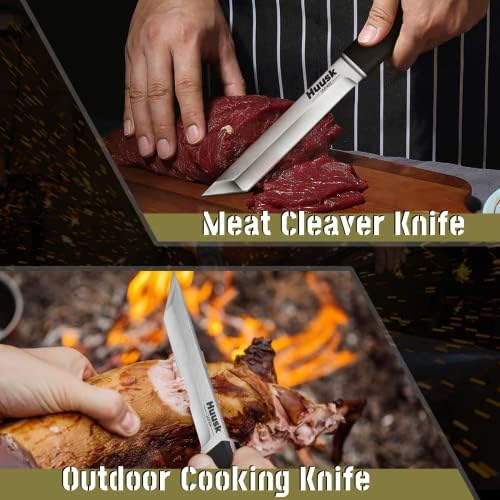 משודרג הוסק שף סכיני צרור עם מגניב בישול סכיני יפני קילוף סכין חיצוני קמפינג סכין עם עור נדן אריזת מתנה