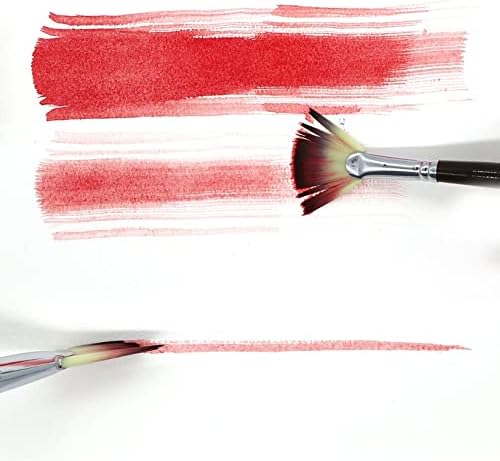 Wenlii 6 מברשת צבעי מים סט ציור ניילון ציור שיער ציוד אמנות ציוד לציור בית הספר