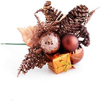 Happyyami סתיו גרלנד אורן מלאכותי בחר בחירת חג המולד עם עלים מיני קופסת מתנה לסידורי פרחים חג המולד זרים קישוטי