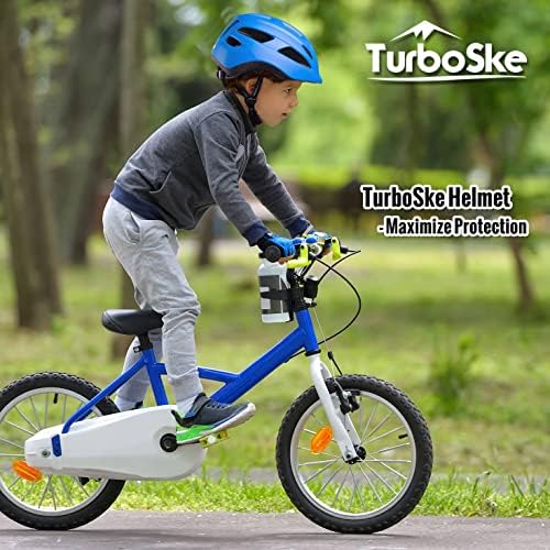 קסדת אופני פעוטות של טורבוסקה, קסדה מתכווננת רב-ספורט של ילדים לבנים ולבנות בגילאי 3-5 ו -5-10