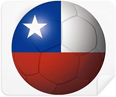 צ ' ילה לאומי דגל כדורגל כדורגל ניקוי בד מסך מנקה 2 יחידות זמש בד
