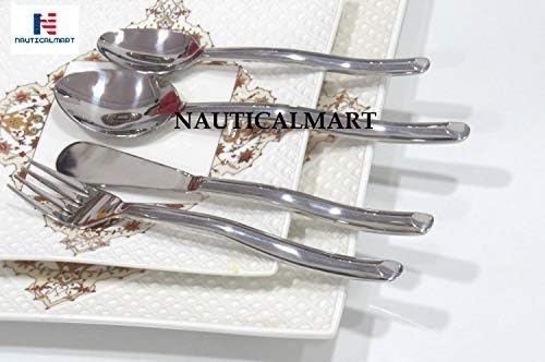 נירוסטה סכום סט, דקורטיבי כלי שולחן כתות סט, כולל מזלג כף סכין כלי לשימוש יומיומי ומסיבה, סכום