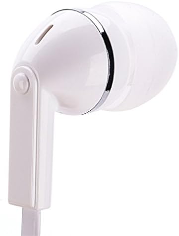 אוזניות מונו פרימיום שטוחות קוויות קוויות לבן אוזניות יחיד באוזניות אוזניות לסמסונג גלקסי לשונית 7 P1000