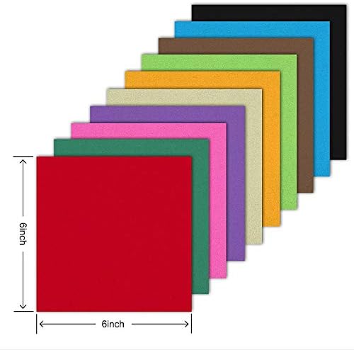 100 יחידות אוריגמי נייר, צבעוני נייר עבור 20 צבעים, 6 אינץ כיכר אוריגמי נייר לילדים, מבוגרים,