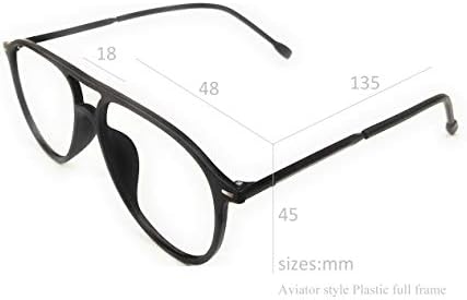 עמר סגנון חיים מחשב משקפיים פלסטיק טייס סגנון 48 ממ שחור יוניסקס_אלקפרפר3660