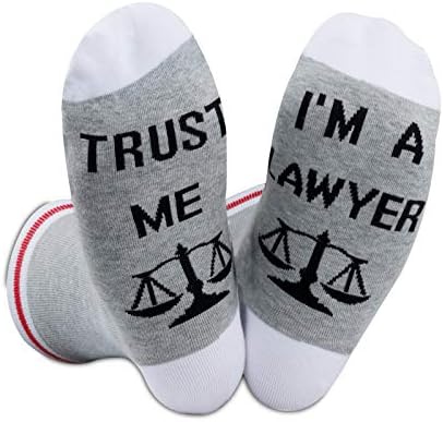 2PARS מתנה גרביים מצחיקות לעורך דין תאמין לי אני גרבי עורך דין למתנה לסיום לימודים למשפטים