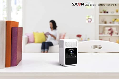 SJCAM S1 WiFi מצלמת אבטחה 2K וידאו לחיצוניות/בית, מצלמת סוללה אלחוטית, ראיית לילה צבע/גילוי תנועה AI,
