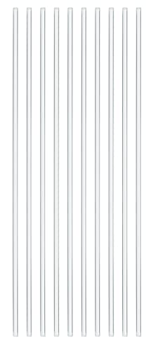 צינורות זכוכית 10/PK - 19.5 ארוך x 8 ממ OD - בורוסיליקט - מעבדות איסקו