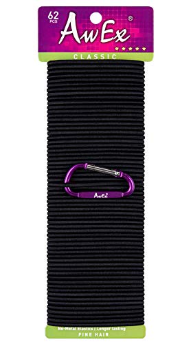 עניבות שיער בלונדיניות לשיער דק, 76 יחידות, עובי 0.09 אינץ', אורך 5.5 אינץ ' - רצועות שיער-ללא אלסטיות