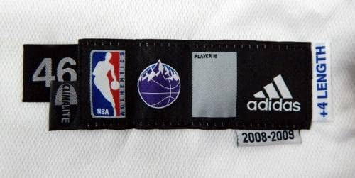 2008-09 יוטה ג'אז מוריס אלמונד 22 משחק הונפק ג'רזי לבן 46 DP37380 - משחק NBA בשימוש